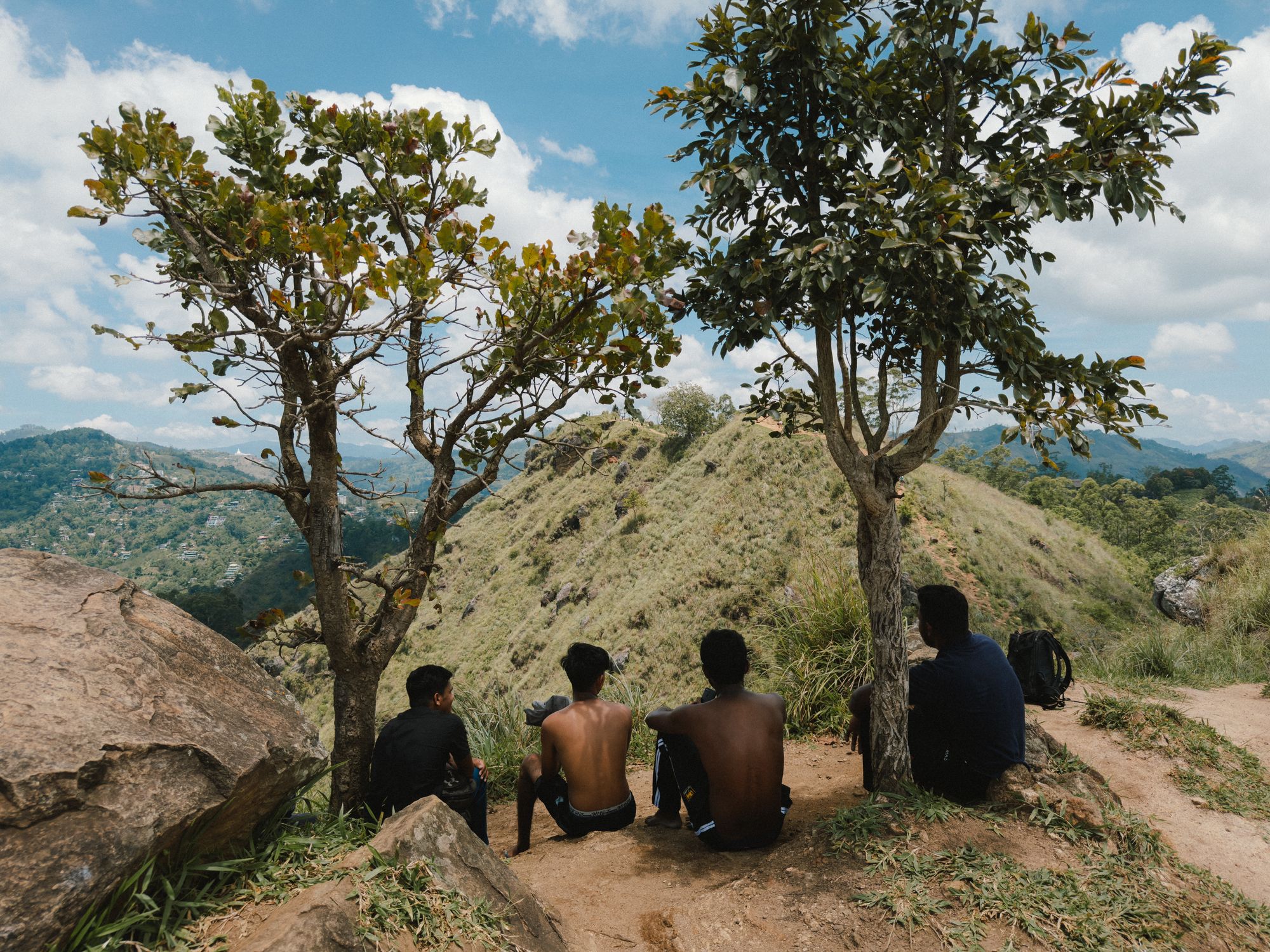 Beach sunset silhouette, Sri Lanka